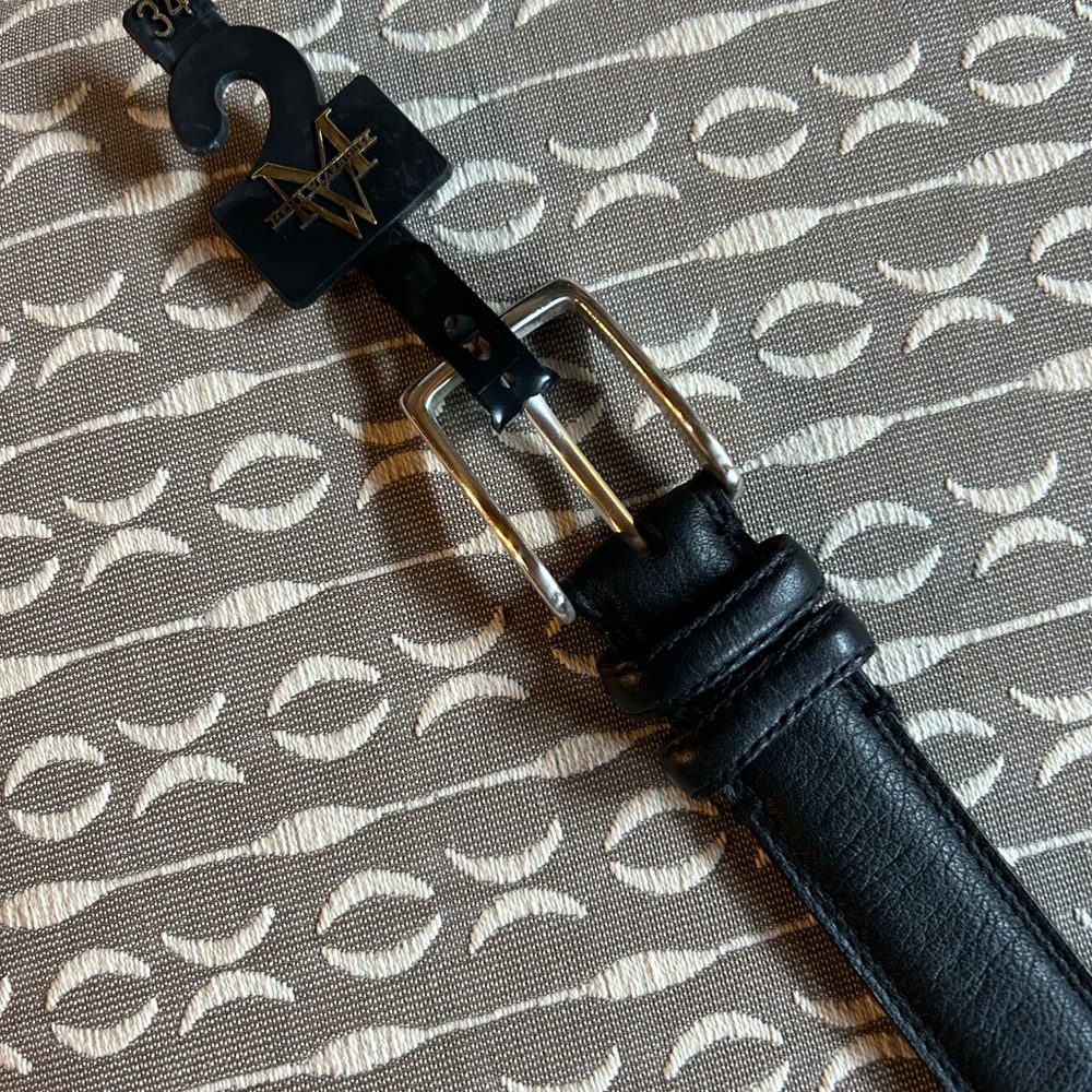 NW Black Leather Belt